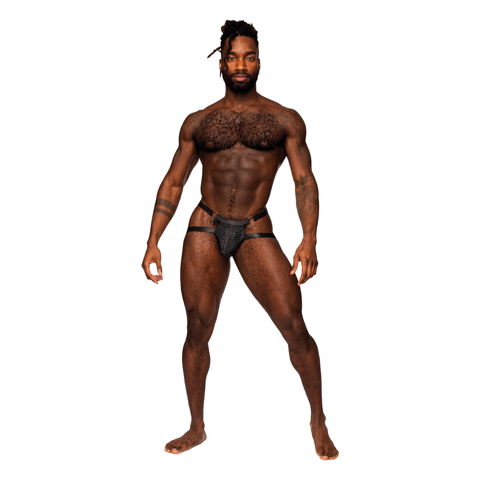 Jock Ring Mesh Rude Awakening Negro L/XL