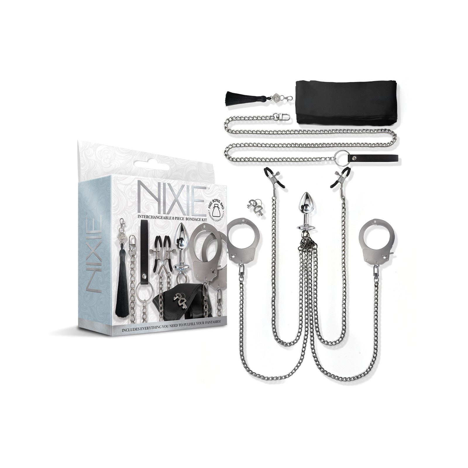 Kit de Bondage Intercambiable Nixie de 8 Piezas