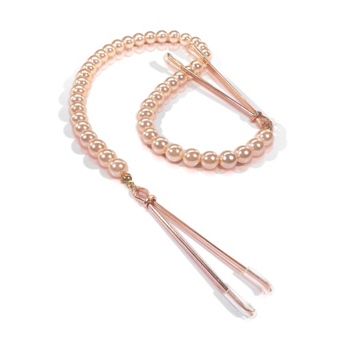 Pinzas para Pezones Nixie Pearl Drop - Rosa Oro