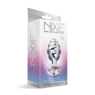 Plug Anal de Metal Nixie con Joyas Arcoíris Mediano