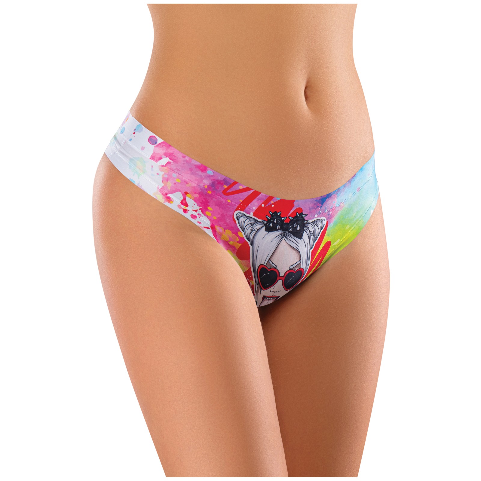 Mememe Cabal Jade Printed Thong - Medium