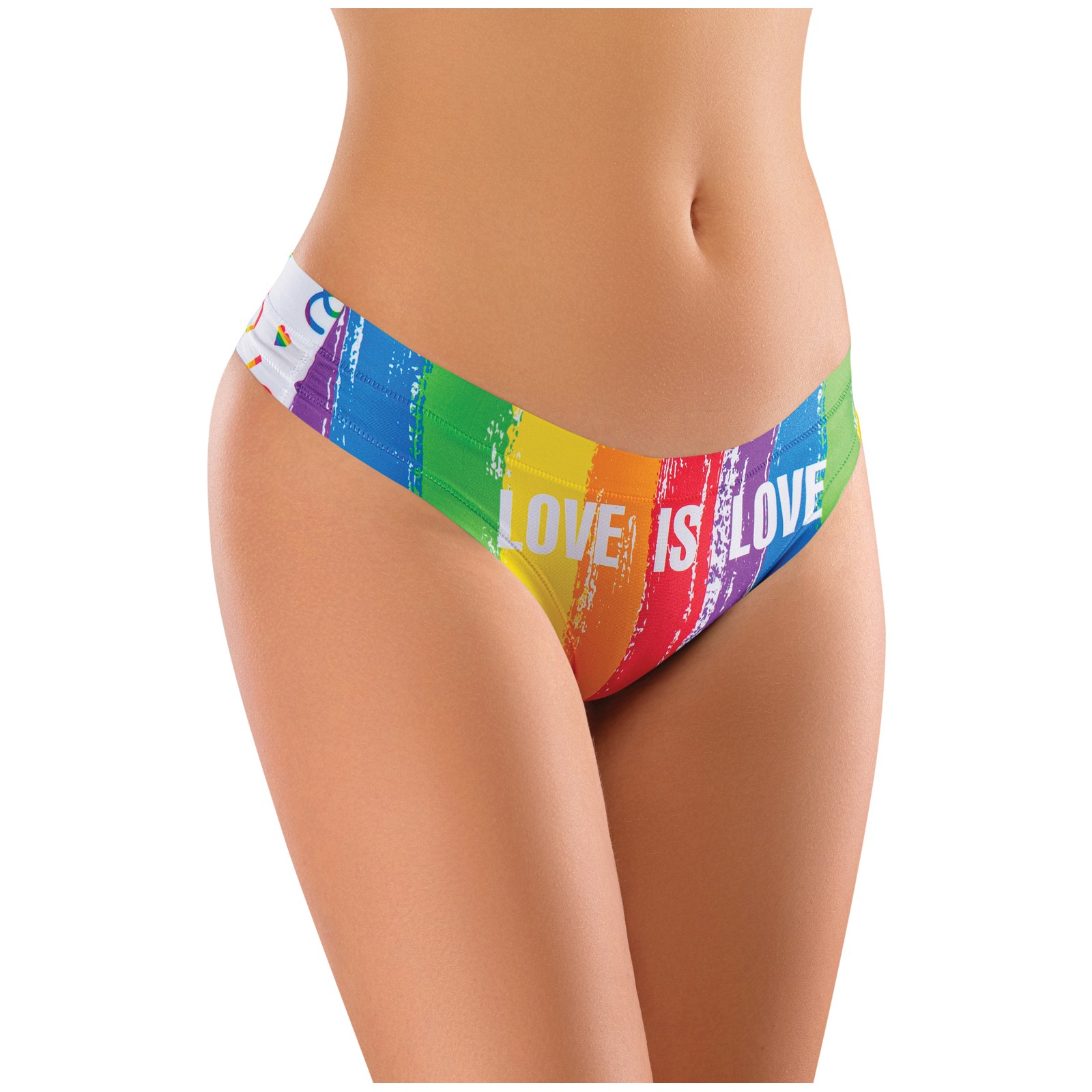 Mememe Pride Love Is Printed Thong Medium