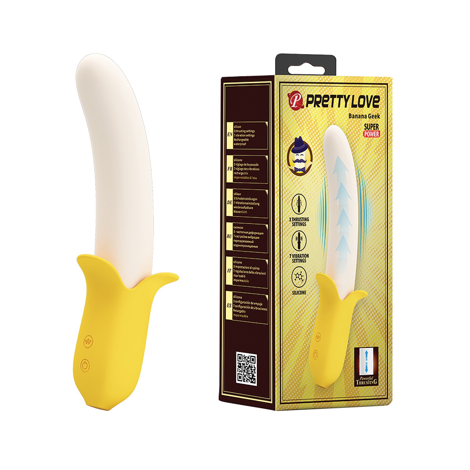 Pretty Love Banana Geek Vibrator Yellow - Ultimate Pleasure