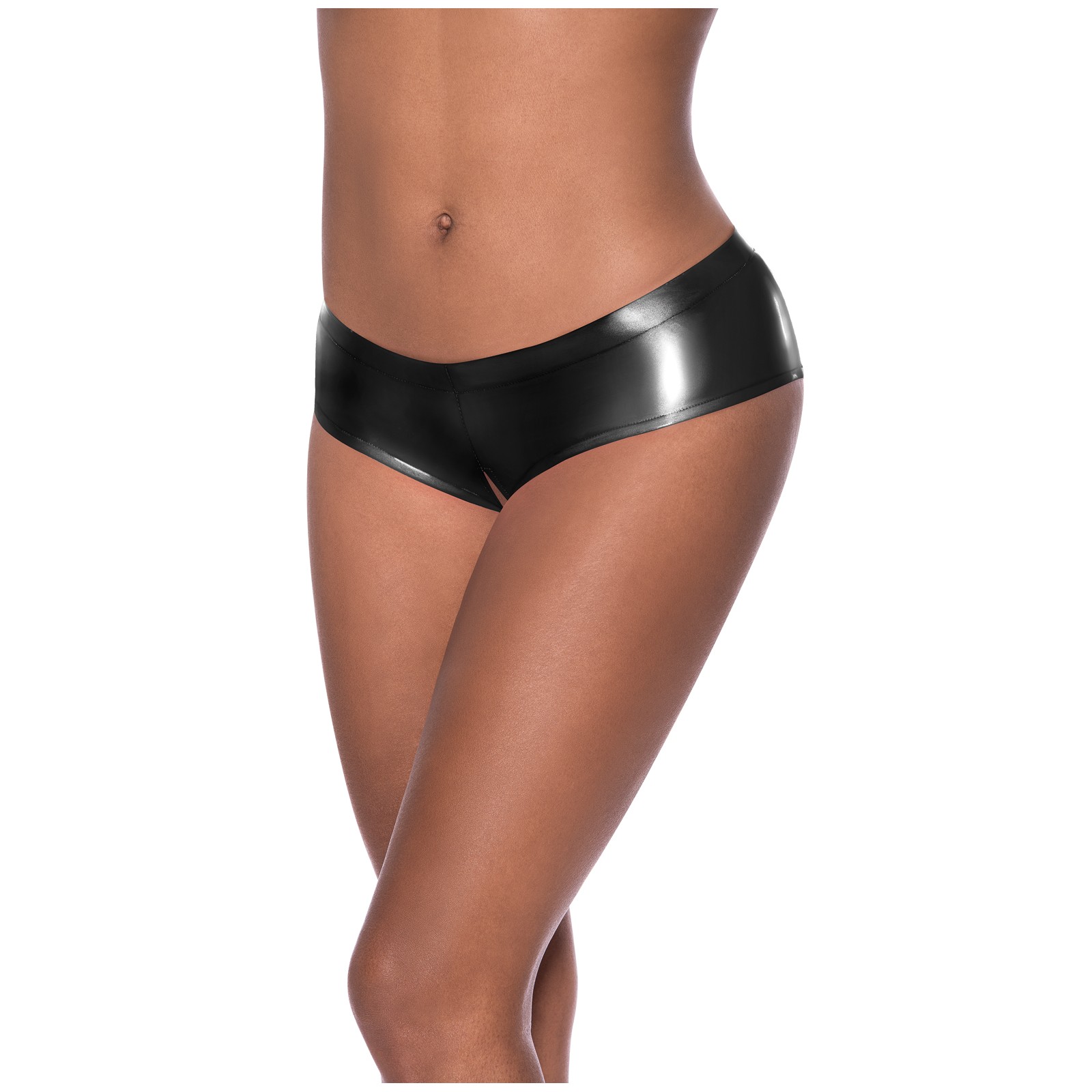 Club Candy Split Crotch Boy Short Black