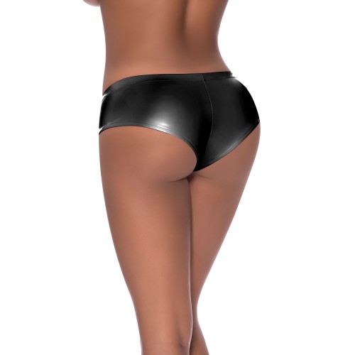 Club Candy Split Crotch Boy Short Black