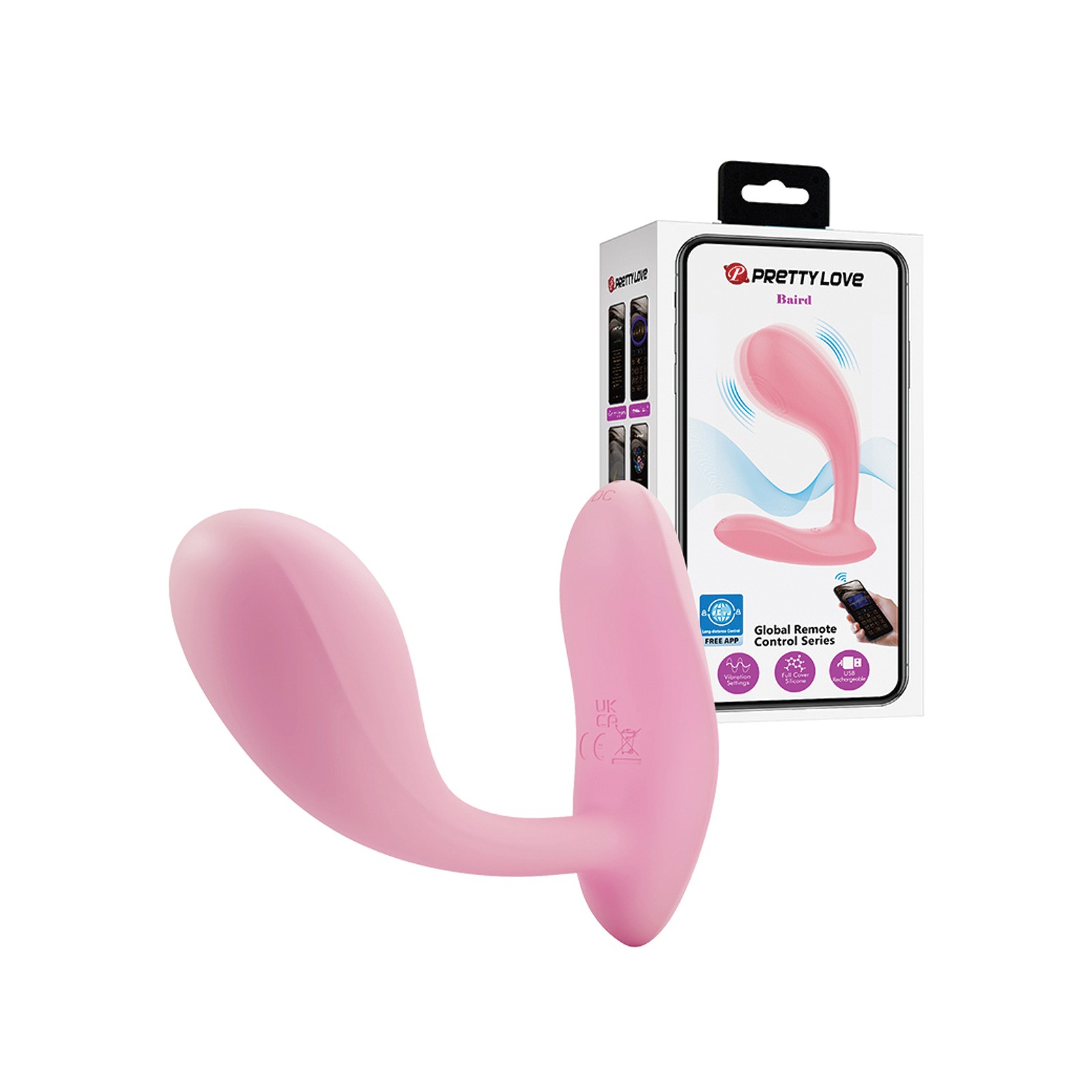 Pretty Love Baird App-Enabled Vibrating Butt Plug