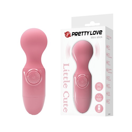 Pretty Love Cute Mini Stick Vibrator - Hot Pink