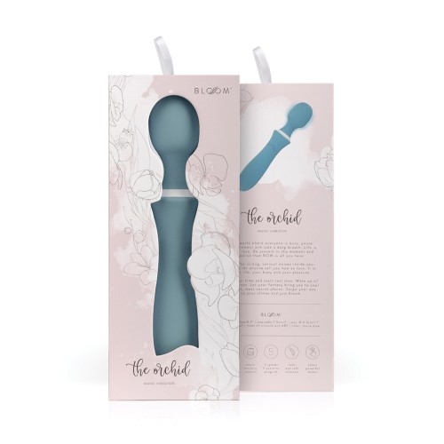 Vibrador Varita Orchid Bloom - Verde Teal