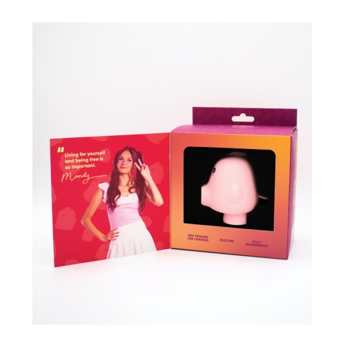 Kawaii Kiss Clit Flicker & Air Stimulator Pink