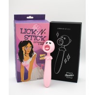 Lick n Stick Estimulador Clitorial y Vibe de Punto G Rosa