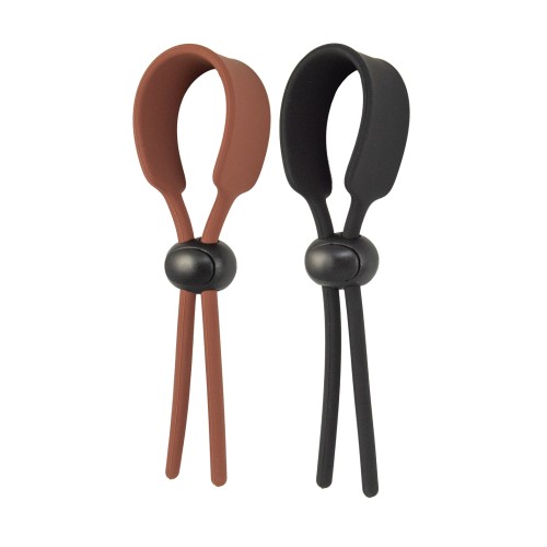 Cock Loops Adjustable Ties Brown Black