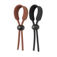 Cock Loops Adjustable Ties Brown Black