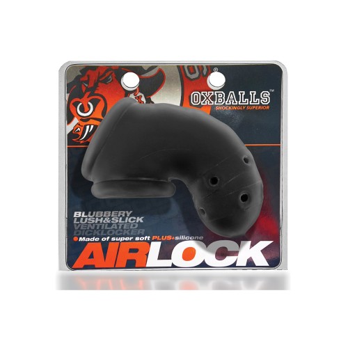 Oxballs Airlock Air-Lite Vented Chastity - Black Ice