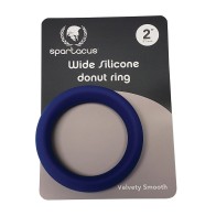 Anillo Donut de Silicona Ancha Spartacus Azul