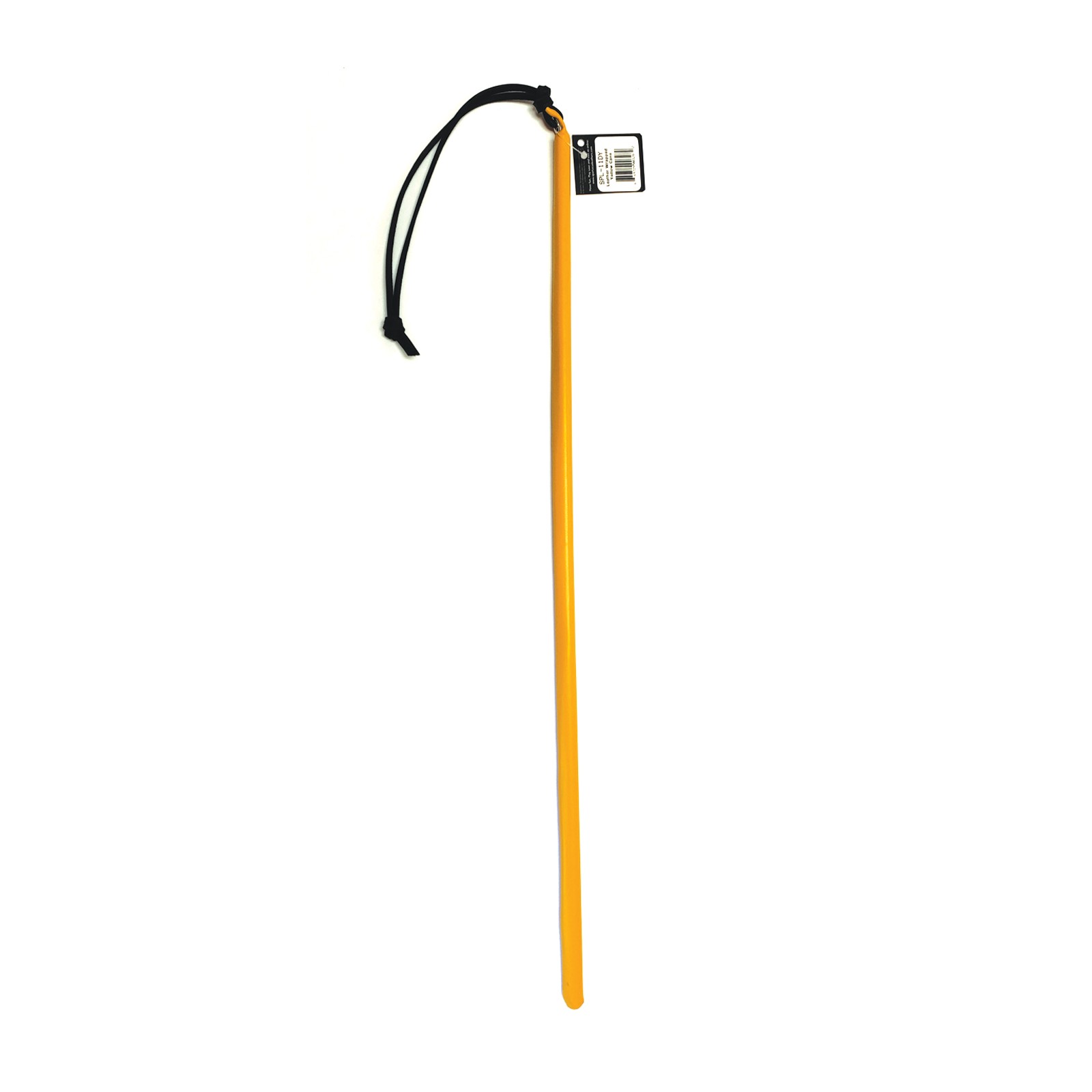 Spartacus 24 Inch Leather Wrapped Cane Yellow