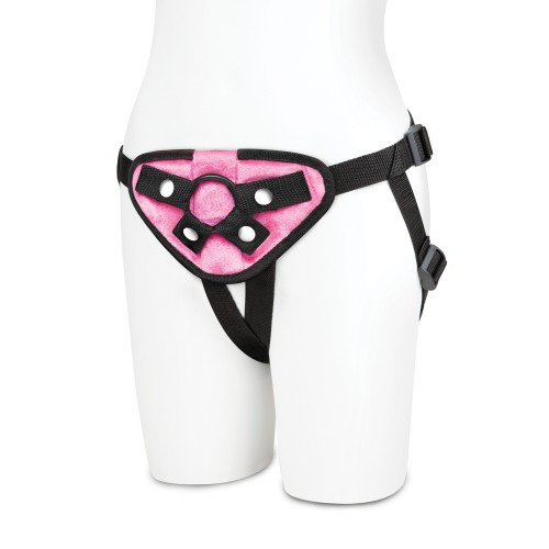 Lux Fetish Strap On Harness Pink