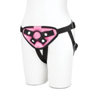 Lux Fetish Strap On Harness Pink