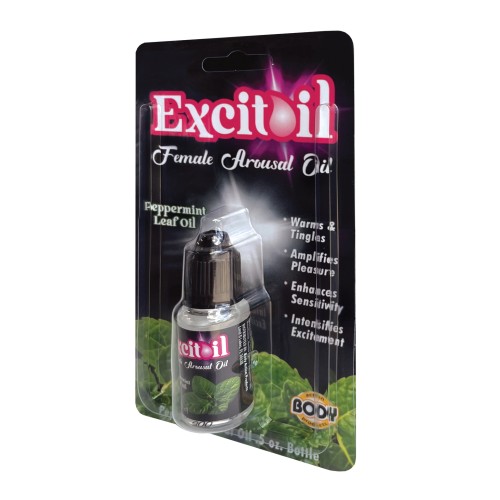 Aceite de Excitación Peppermint Body Action 0.5 oz