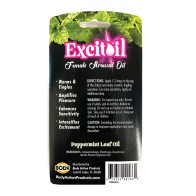 Aceite de Excitación Peppermint Body Action 0.5 oz