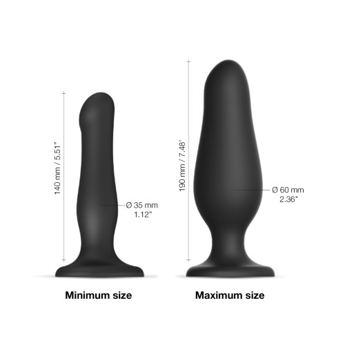 Strap on Me Inflatable Dildo Plug - Black