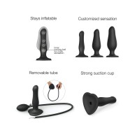 Strap on Me Inflatable Dildo Plug - Black