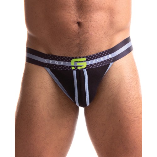 Sport Fucker Jersey Jock Large Black