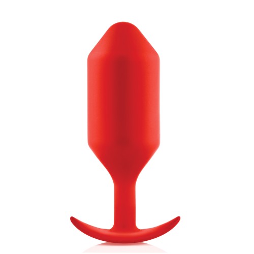 b-Vibe Plug Pesado Snug 6 - 515 g Rojo