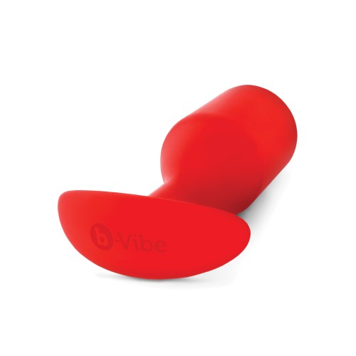 b-Vibe Plug Pesado Snug 6 - 515 g Rojo