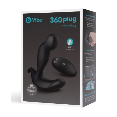 Plug b-Vibe 360 Negro Placer Intenso