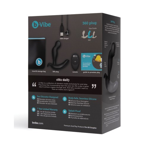 b-Vibe 360 Plug Black Intense Pleasure