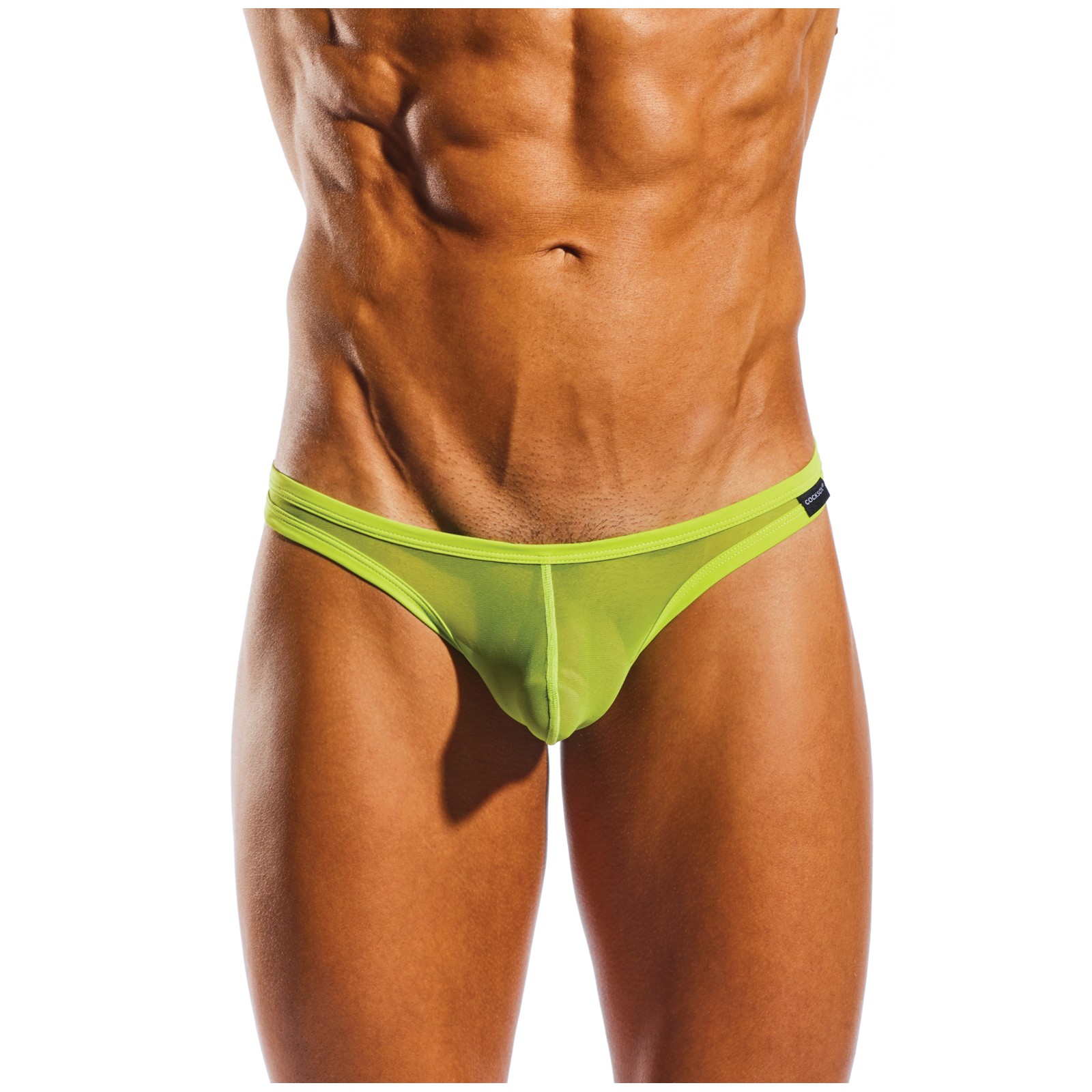 Cocksox Mesh Enhancing Pouch Thong Citrus Green LG