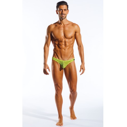 Cocksox Mesh Enhancing Pouch Thong Citrus Green LG