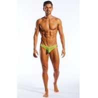 Cocksox Mesh Enhancing Pouch Thong Citrus Green LG