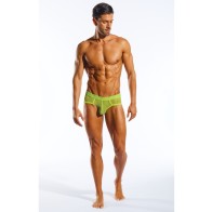 Cocksox Brief Deportivo de Malla - Verde Cítrico