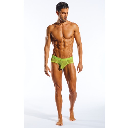 Brief Deportivo Cocksox Mesh Verde Cítrico SM