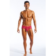 Cocksox Brief Deportivo de Malla con Contorno - Fresia Rosa