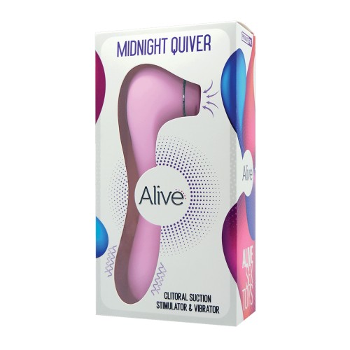 Alive Midnight Quiver Rosa Vibrador de Doble Función