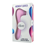 Alive Midnight Quiver Rosa Vibrador de Doble Función