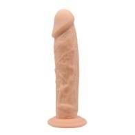 Dildo de Silicona de Memoria SilexD Modelo 2 8" - Color Marfil