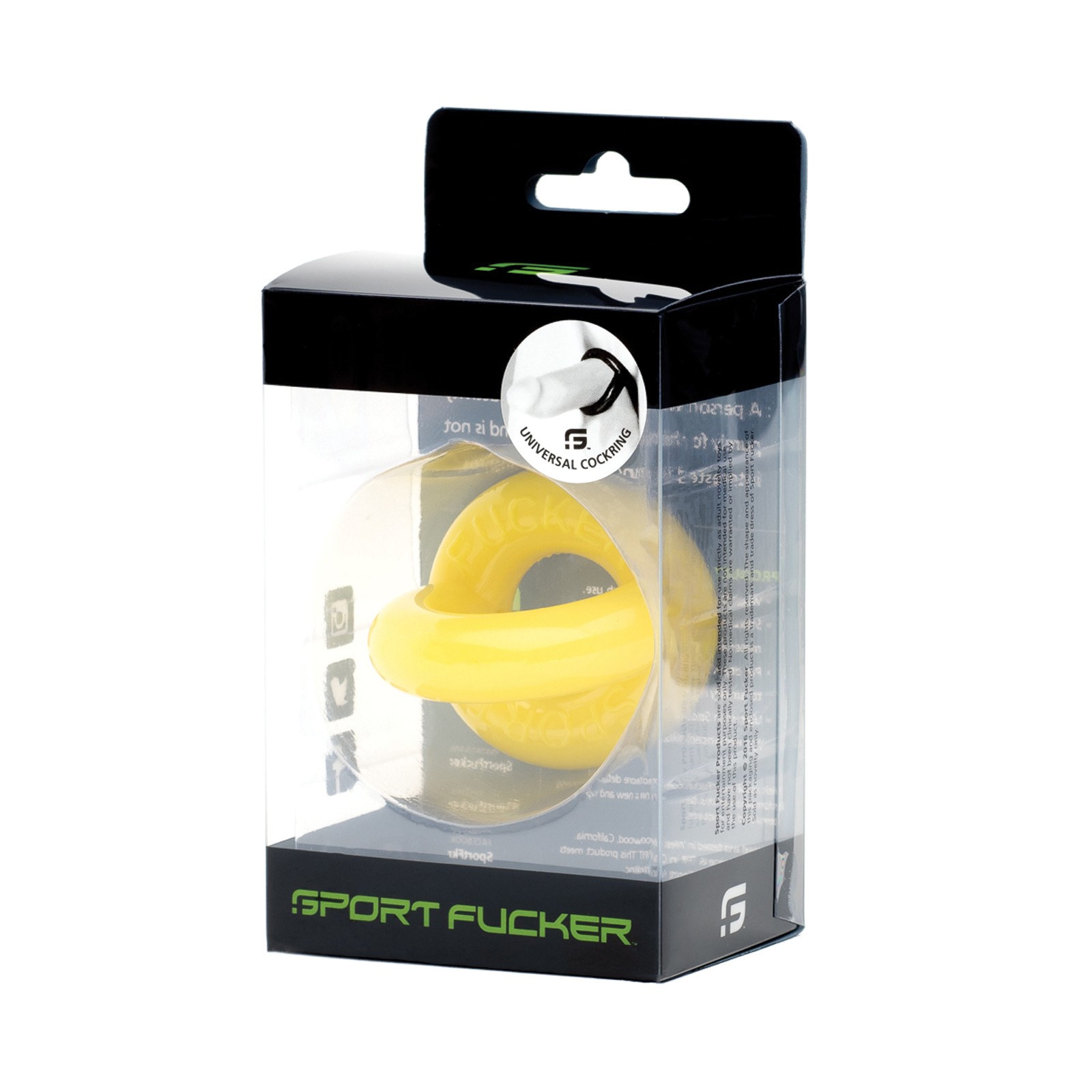 Sport Fucker Universal Cockring Yellow - Ultimate Adult Toy