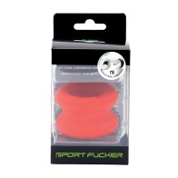 Estirador de Testículos de Silicona Sport Fucker Rojo