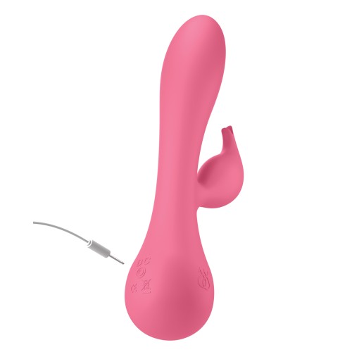 Vibrador con Calentador JimmyJane Glo Conejo - Rosa