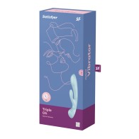 Satisfyer Triple Oh Azul Claro