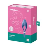 Anillo para el Pene Ajustable Satisfyer Duelist Azul