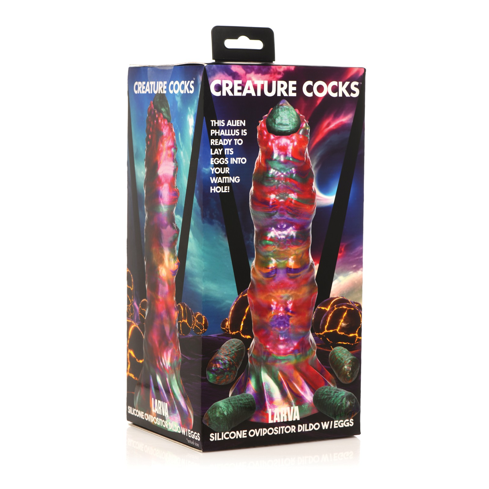 Dildo Ovipositor de Creature Cocks con Huevos