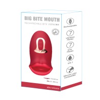 Big Bite Mouth Vibration and Biting Red