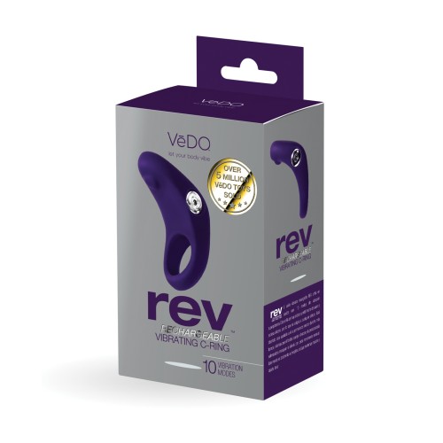 VeDO Rev Rechargeable C Ring Purple for Ultimate Pleasure