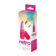 Vibrador Lip Stick Retro Recargable Rosa