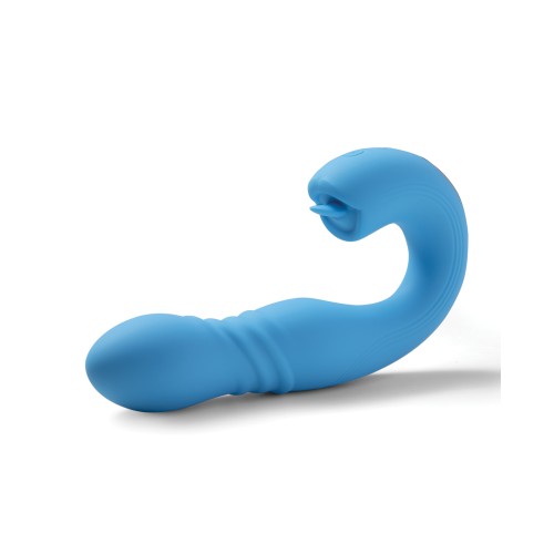 Vibrador G-Spot Controlado por App y Lengüetazo Clit