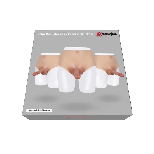 Forma de Pene Ultra Realista Grande XX-DREAMSTOYS - Marfil